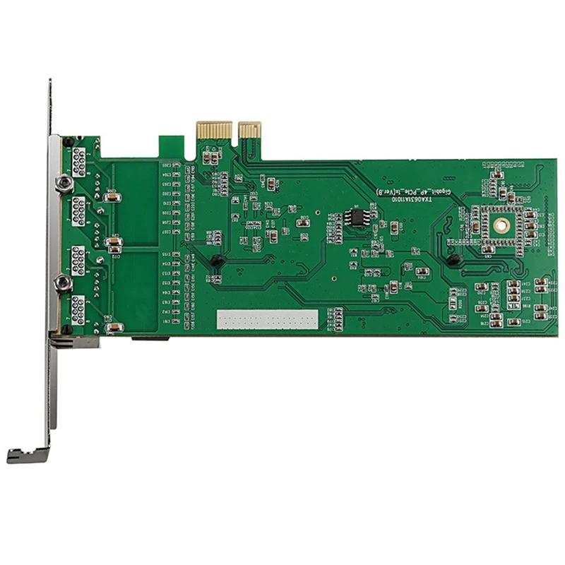 

4 Port 1000Mbps RJ45 PCI 1X Express Network Card PCIe to Gigabit Ethernet LAN Card 82575 Chip for Desktop