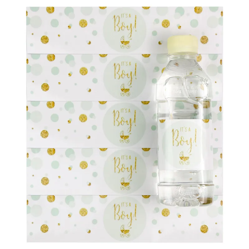 12 шт. наклейки на бутылку с водой в виде единорога|Украшения своими руками для