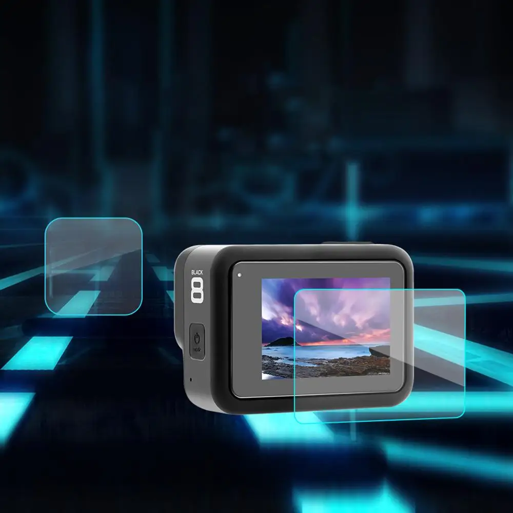 Пленка из закаленного стекла для камеры Gopro hero 8 black 1 пленка переднего объектива