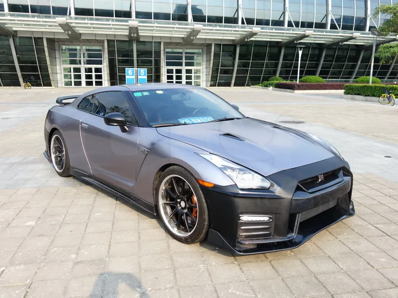 Передний бампер из стекловолокна FRP подходит для 2008 2015 R35 GTR GTRR35 2017 NI Style передний с