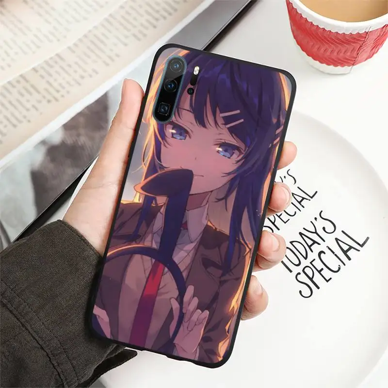 

Sakurajima Mai Anime Phone Cases For Huawei P9 P10 P20 P30 Pro Lite smart Mate 10 Lite 20 Y5 Y6 Y7 2018 2019