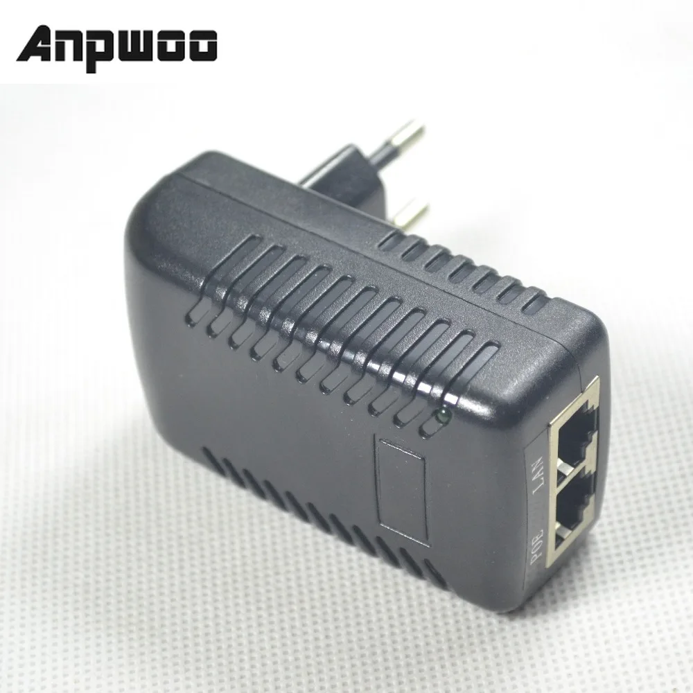 

DC 24V 1A PoE Injector Power Supply Over Ethernet Adapter With LED Power Indicator For Support POE Device US EU for IP CAMERA