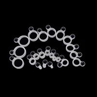 14pcs fishing rod wire ring silicone fishing line guide ring different size 1 14