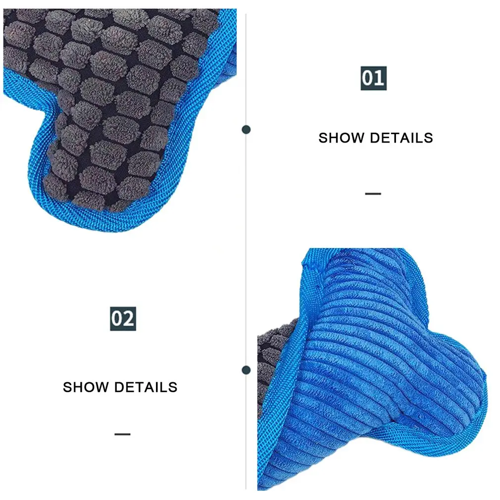 

Plush Bone Pets Dog Toys Puppy Bite Resistant Chew Squeak Toy Cleaning Teeth Cat Accessories Supplies dog toys for small dogs