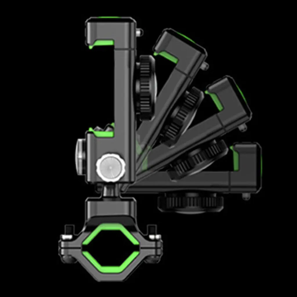 

Motorcycle Handlebar Mobile Phone Holder Bracket With Compass & LED Light