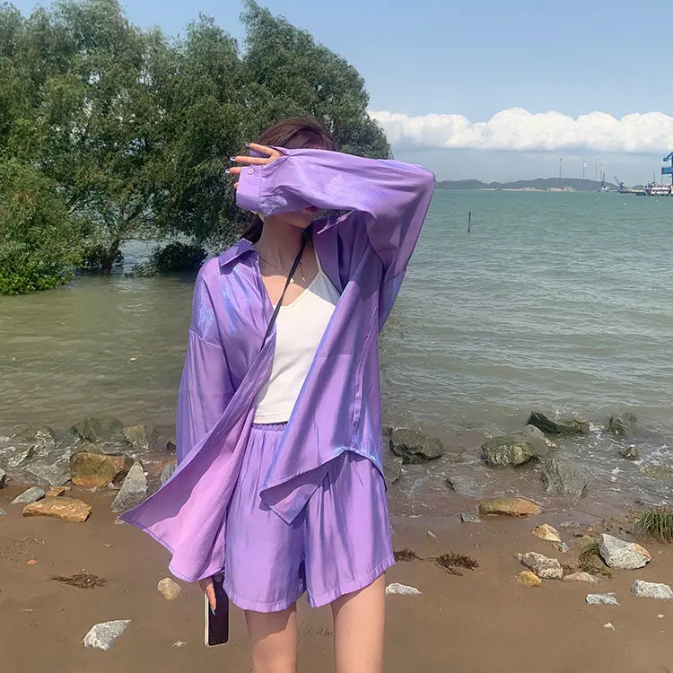 Женский Повседневный костюм с длинным рукавом комплект из двух предметов