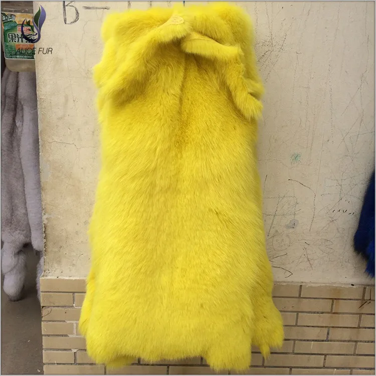 Высокое качество дешевые краситель лиса меховые шкурки/натуральным лисьим мехом