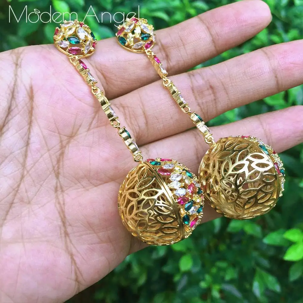 ModemAngel разноцветные цветочные модные серьги с кубическим цирконием класса ААА