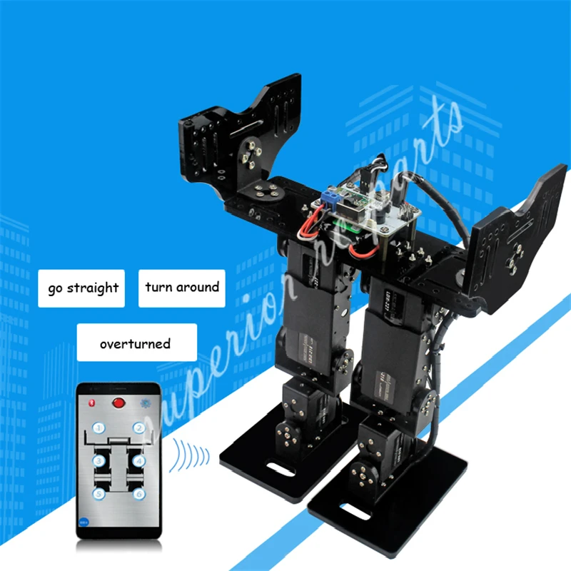 DIY 6 DOF Biped Walking Humanoid Robot Servo Кронштейн механическая рука игровой
