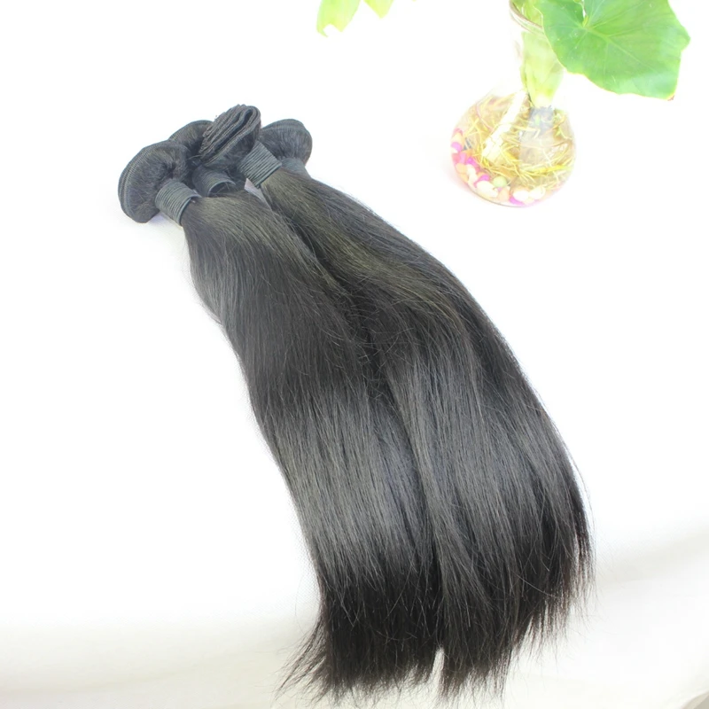 

Synthetic Hair Extension Hair Weaving Silky Straight 12-26 Inch Hair Weft Natral Black Color Blonde Burgundy 27# 60# 613#Bundles