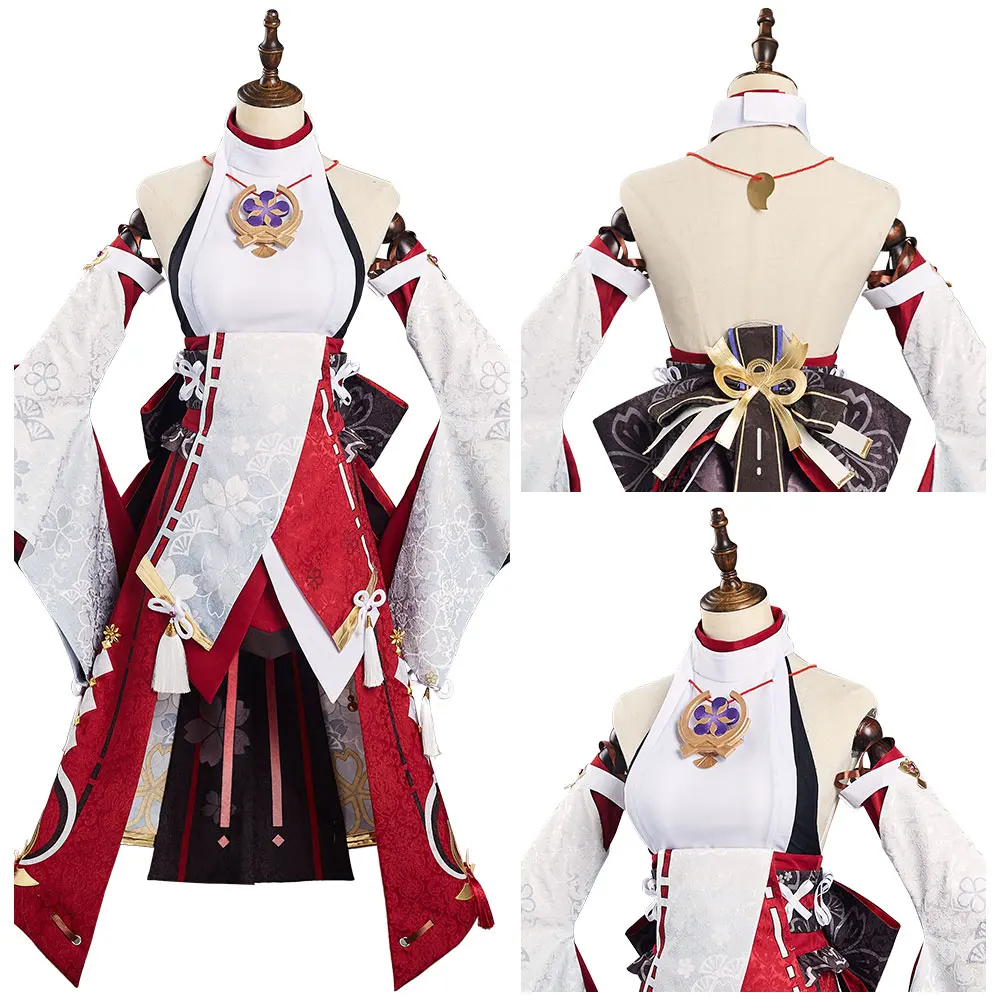 

Genshin Impact Косплей Yae Miko косплей костюм костюмы Хэллоуин карнавальный костюм