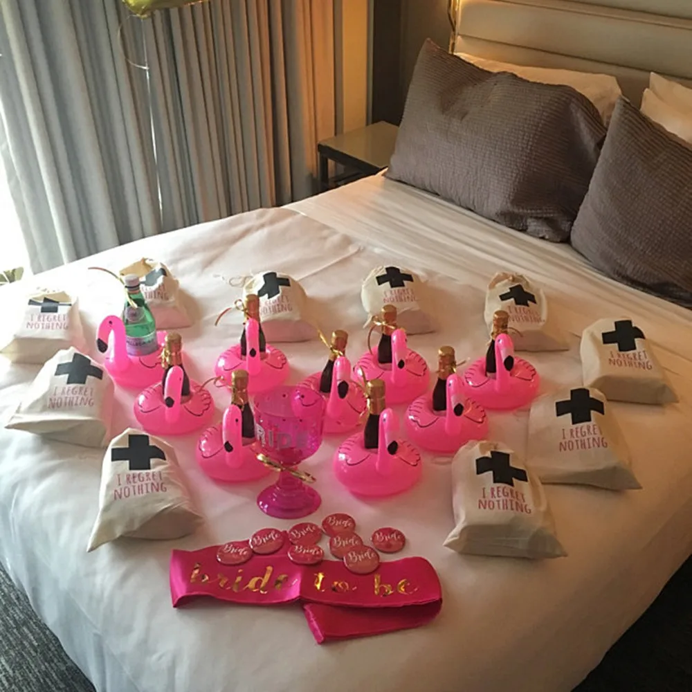 Персонализированные я ничего не жаль девичник набор с ремешком для вечеринки