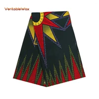 africa nigerian prints batik fabric real wax patchwork sewing dress craft cloth polyester cheap price ankara tissu pl541