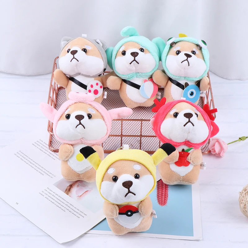 1 шт. 12 см Шиба ину собака плюшевая игрушка чучело Мягкое Животное корги Chai брелок