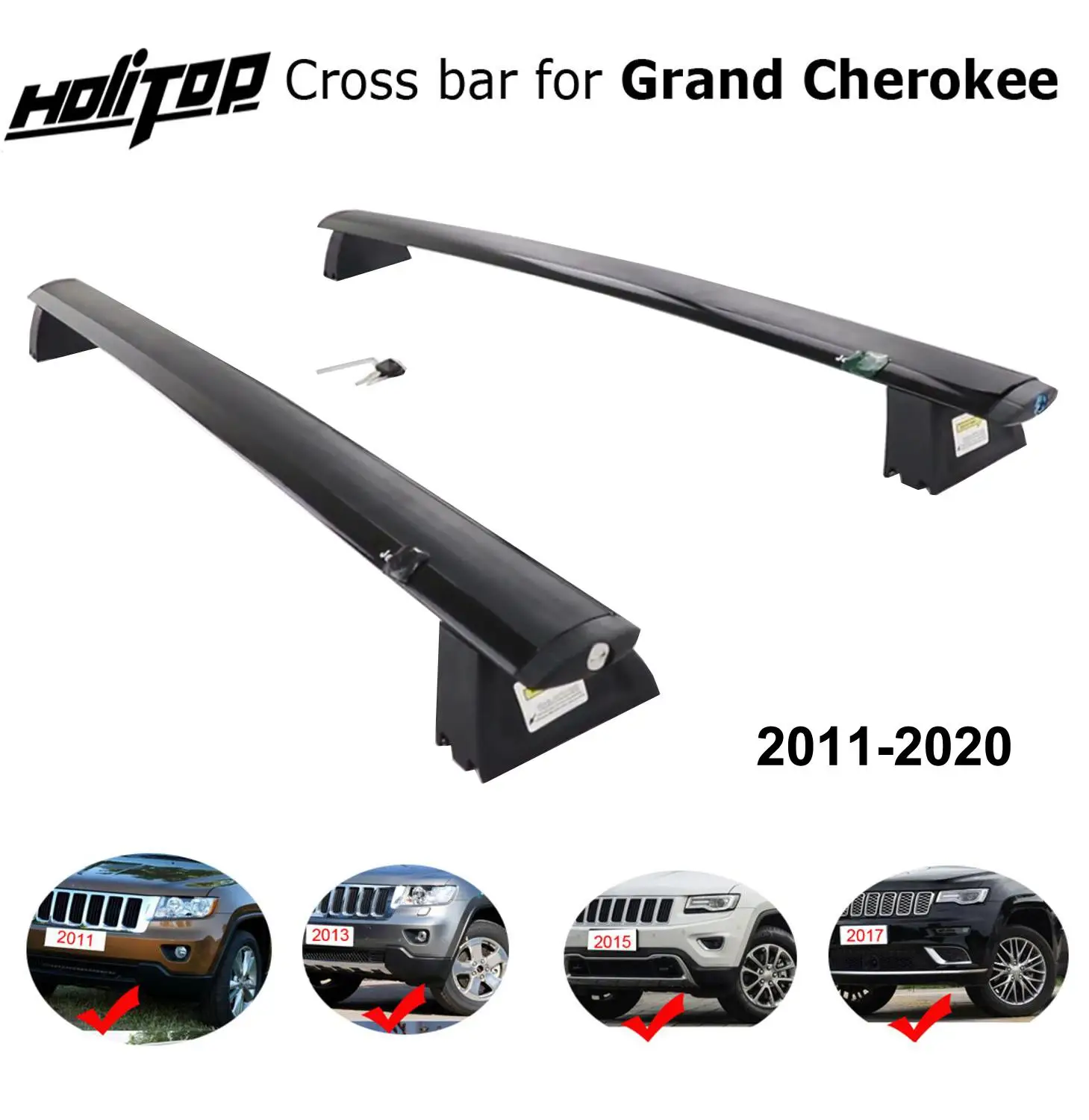 Поперечный барный багажник на крышу горизонтальный брусок для jeep Grand Cherokee 2011 2020