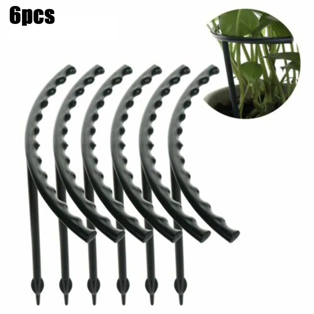 6 Pcs Stakes Plant Support Stand Garden Climbing Trellis Flower Stand Cage Plant Climbing Frame Plant Support Frame
