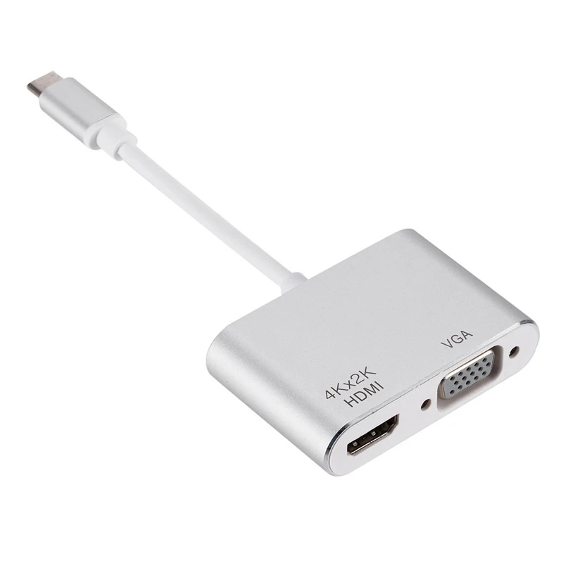 Type C To Hdmi Vga Video Cable Type-C Adapter Dock Hub Usb-C 4K Hd Converter For Phone Macbook Chromebook Laptop Mon |