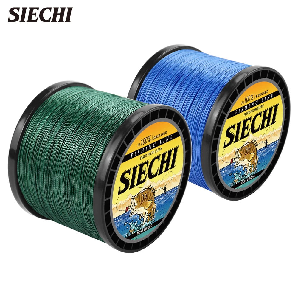 

Рыболовная леска SIECHI, 4/8 нитей, 1000 м, прочная плетеная многонитевая рыболовная леска, инструмент для ловли карпа в соленой воде