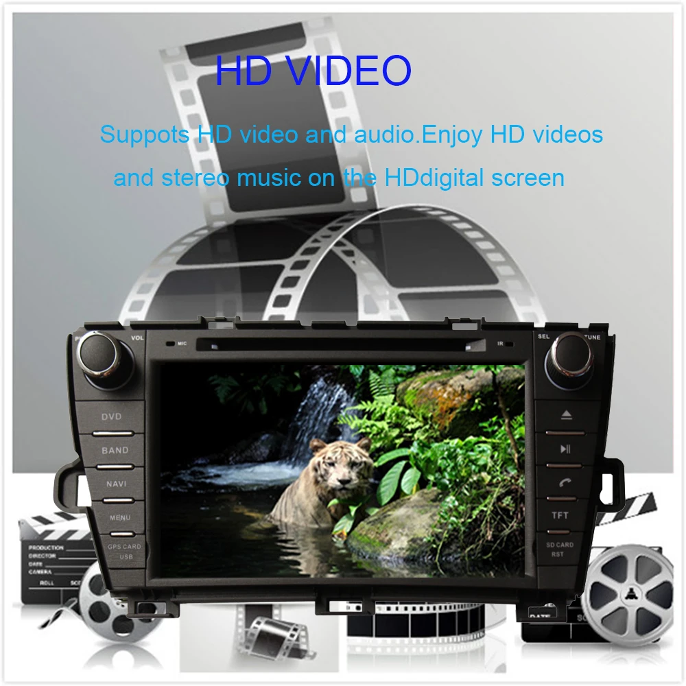 Автомобильный мультимедийный DVD-плеер на Android 10 0 для Toyota Prius 2009-2022 левое вождение 2