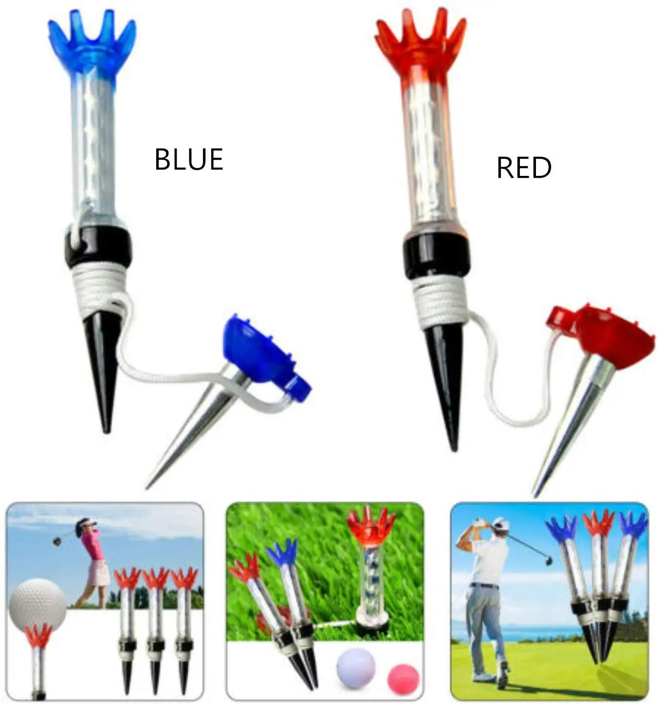 Тройники для гольфа магнитные понижающие держатель мячей тройники аксессуары на