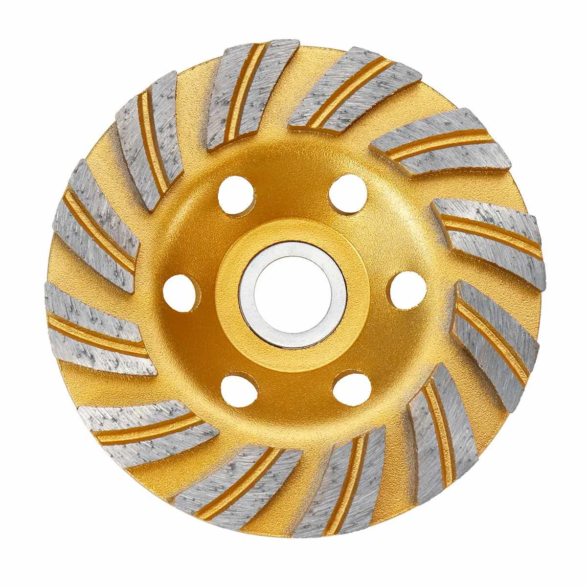 Gold Vertical W ave Прочный 5 Тип 4 дюйма 100 мм Алмазный шлифовальный диск шлифовка в форме чаши чашка бетонный гранитный камень Керамика инструменты - Наружный диаметр: Gold Vertical W ave