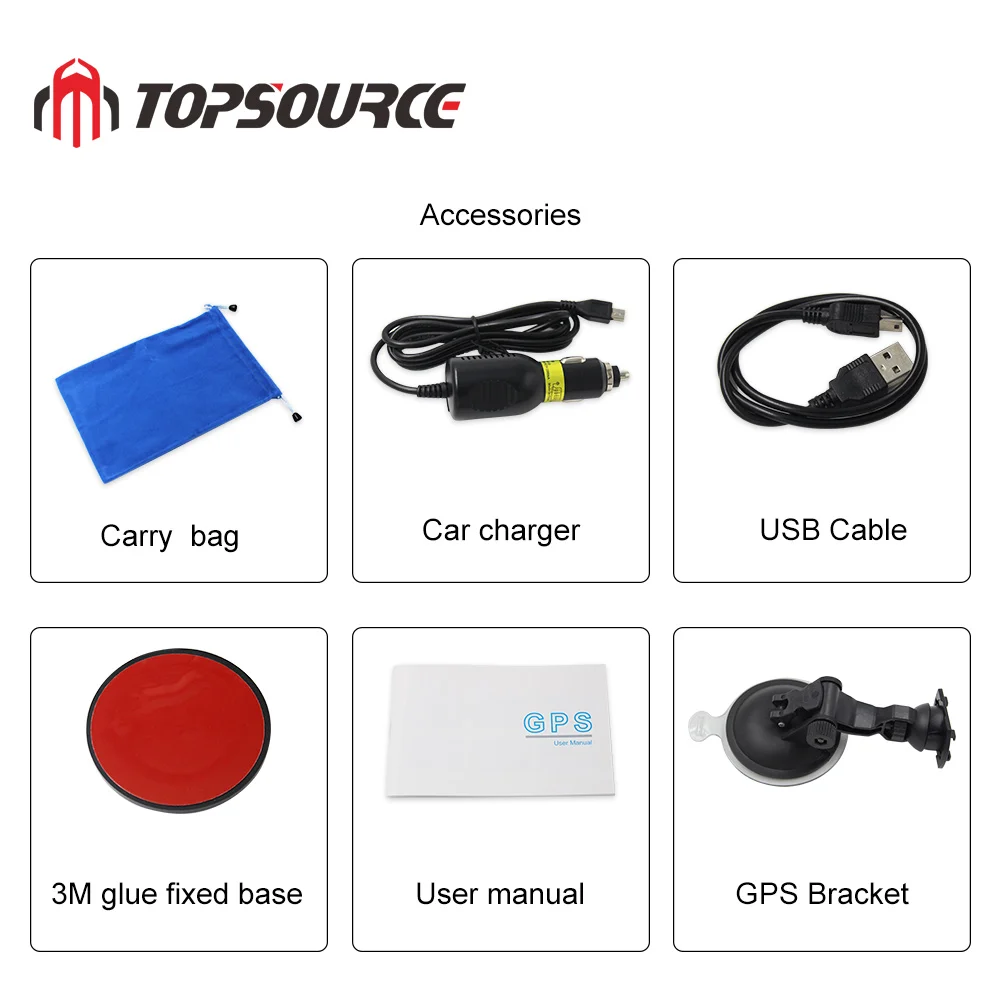 Topsource 9-дюймовая автомобильная GPS-навигация с большим экраном для грузовиков на WINDOWS CE 256 8GB Bluetooth AVIN Hands-free AV-IN FM-трансмиттер бесплатными картами.