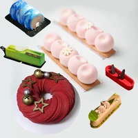 meibum long strip mousse baking mould 29 types non stick silicone mold party dessert cake decorating tools kitchen bakeware