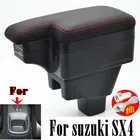 Для suzuki SX4 подлокотник автомобильный подлокотник коробка автомобильные аксессуары центральный ящик для хранения модификация с USB СВЕТОДИОДНЫЙ светильник модифицированные детали