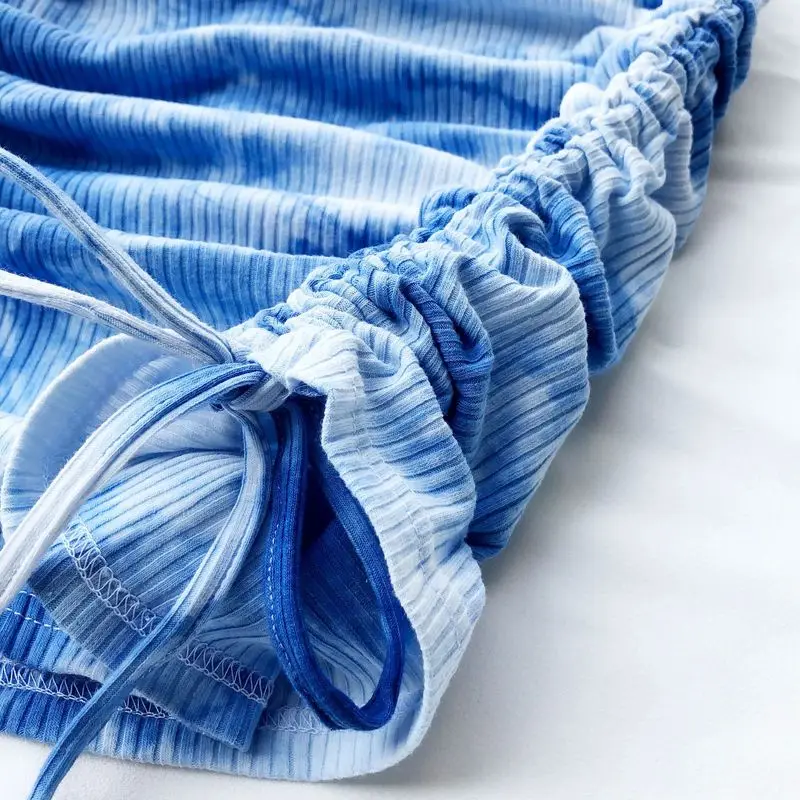 Эластичная плиссированная трикотажная Мини-юбка Новая женская юбка с боковым