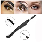 Новинка мини двухсторонняя расческа для ресниц разделитель тушь для ресниц подтягивающая завивка складная металлическая фотощеточка инструмент для наращивания туши для ресниц