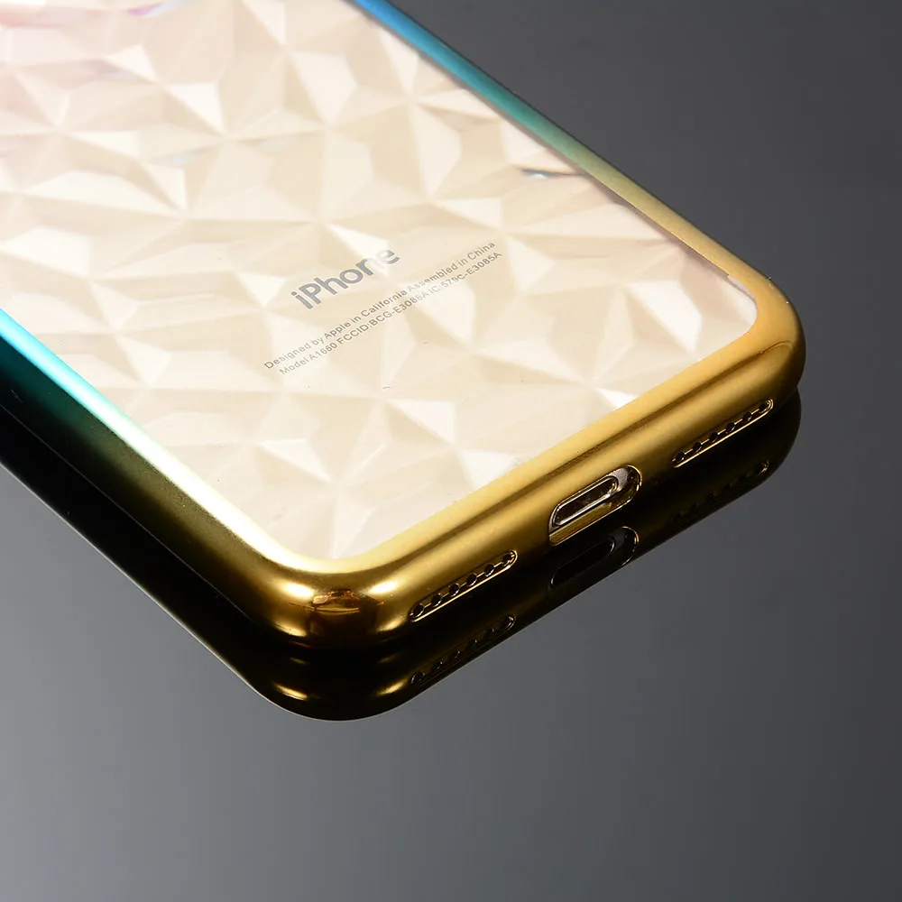 L-FADNUT винтажный прозрачный градиентный чехол для iPhone X Xr Xs Max тонкий бампер 7 8 6 6S Plus