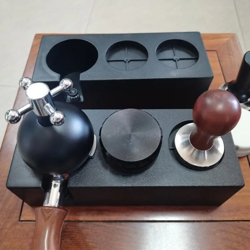 

ABS Espresso Coffee Powder Press Base Filling Press Seat Bar Storage Bracket Coffee Machine Supporting Coffeeware Equipment