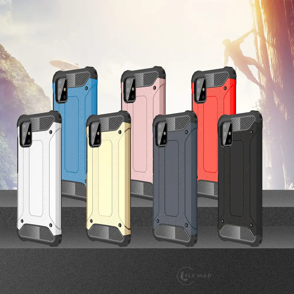 Armor Case For Samsung Galaxy A51 2019 A515 SM A515F/DS A515FN/DS Phone Bumper Cover SM-A515F/DS SM-A515FN/DS Coque Capa |