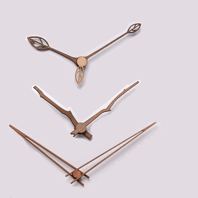 1 set Wooden pointers DIY creative wall clock hands 10 12 inch clock Walnut wood needle Quartz Clock replace part Accessories