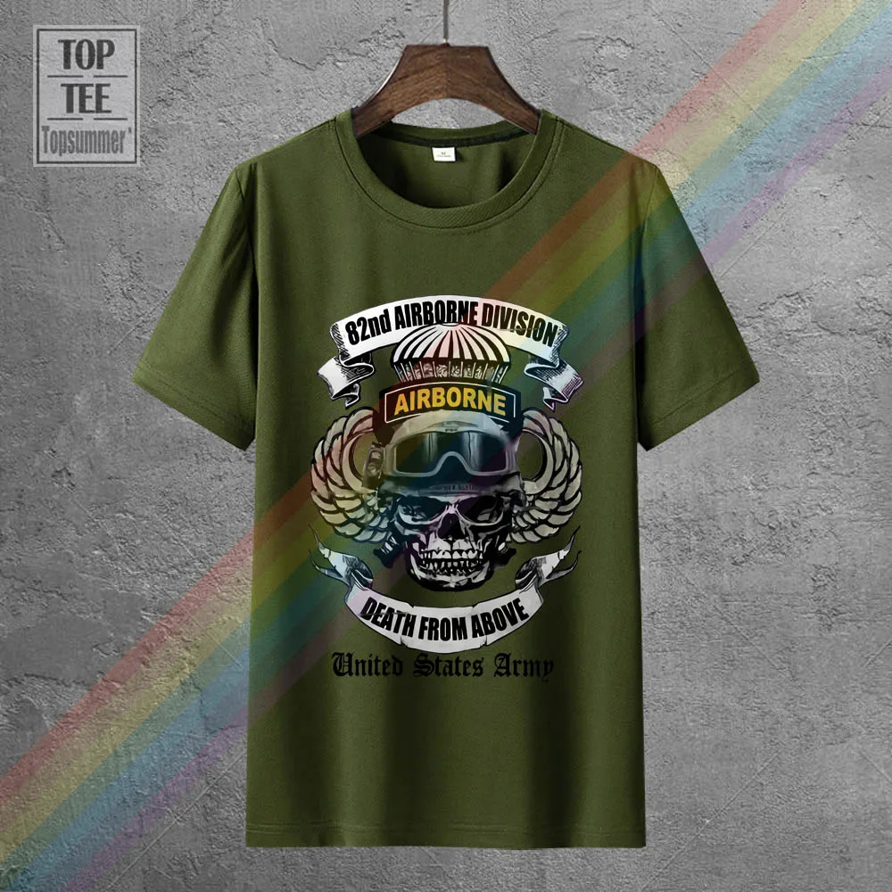 

82Nd Airborne Division T Shirt Us Army Death From Above Military Tee