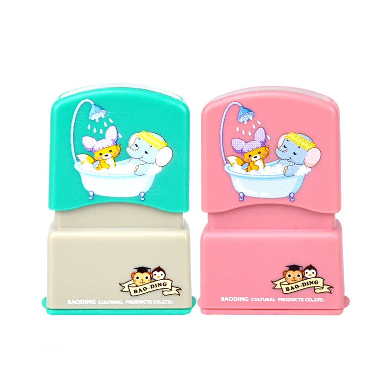 Штамп индивидуальное имя ученика ребенка гравировка водонепроницаемое не