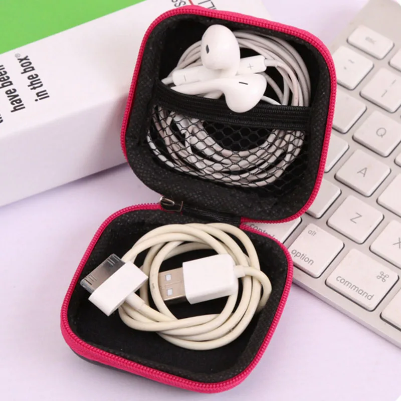 Миниатюрная сумка для хранения органайзер кабеля коробка проводов и наушников