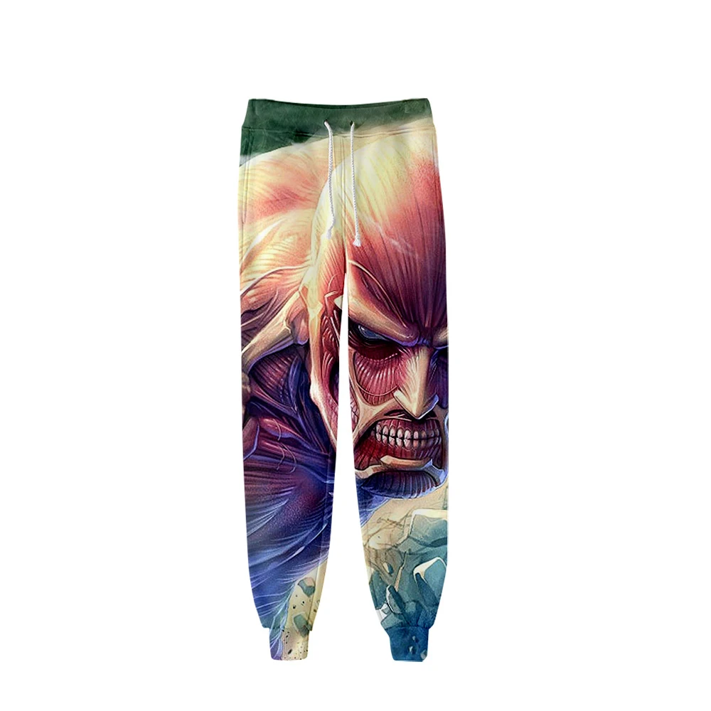 Штаны WAMNI Attack On Titan эластичные облегающие штаны тренировочные с 3D принтом