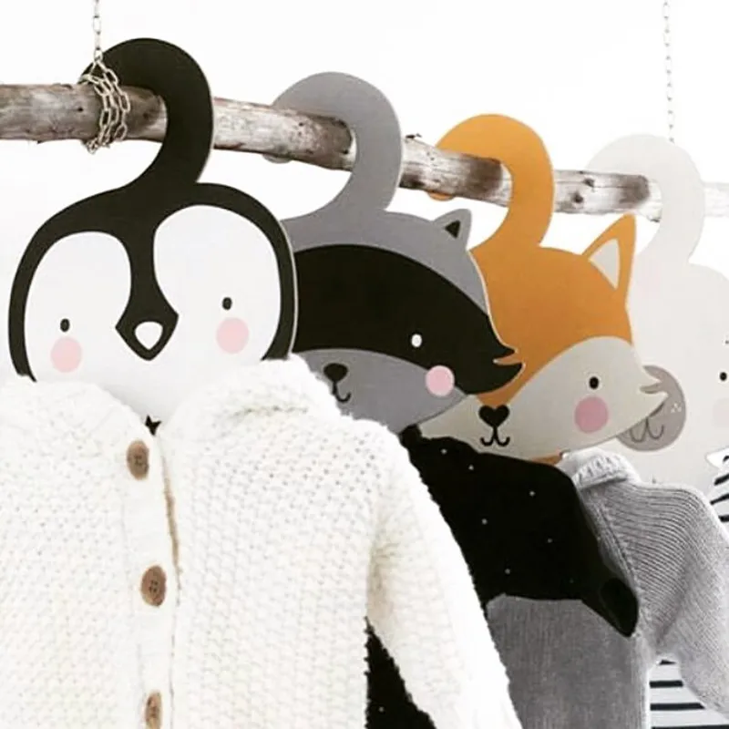 1 шт. деревянная мультяшная вешалка для одежды креативный шкаф спальни кролик