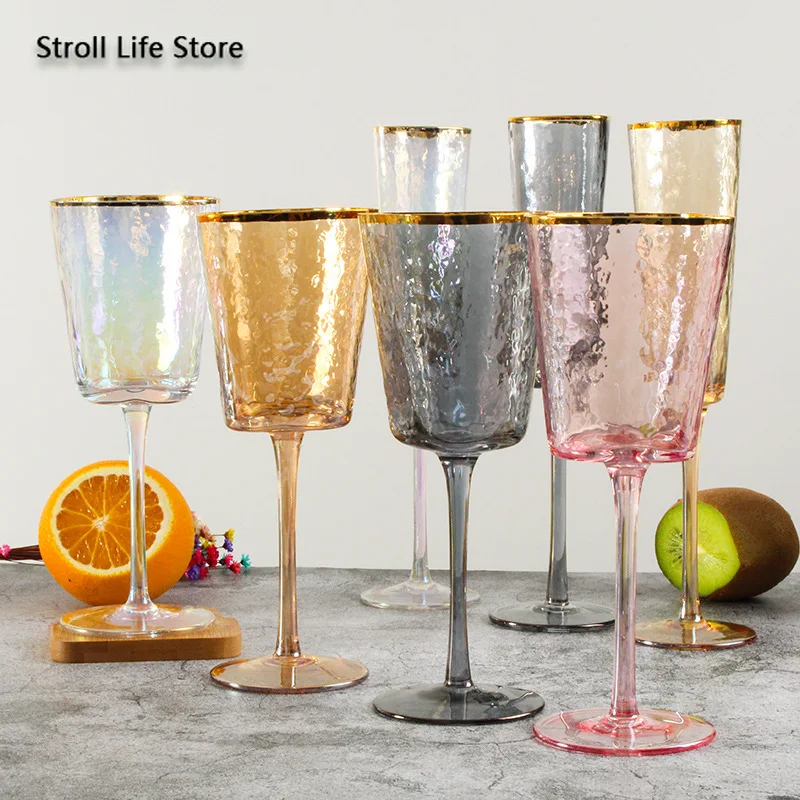 Креативное Хрустальное стекло бокал для виски красного вина цветное шампанского
