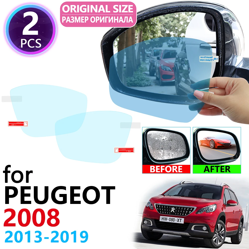 Для peugeot 2008 2013~ полное покрытие Зеркало заднего вида анти-туман непромокаемые Анти-противотуманная пленка аксессуары 2013