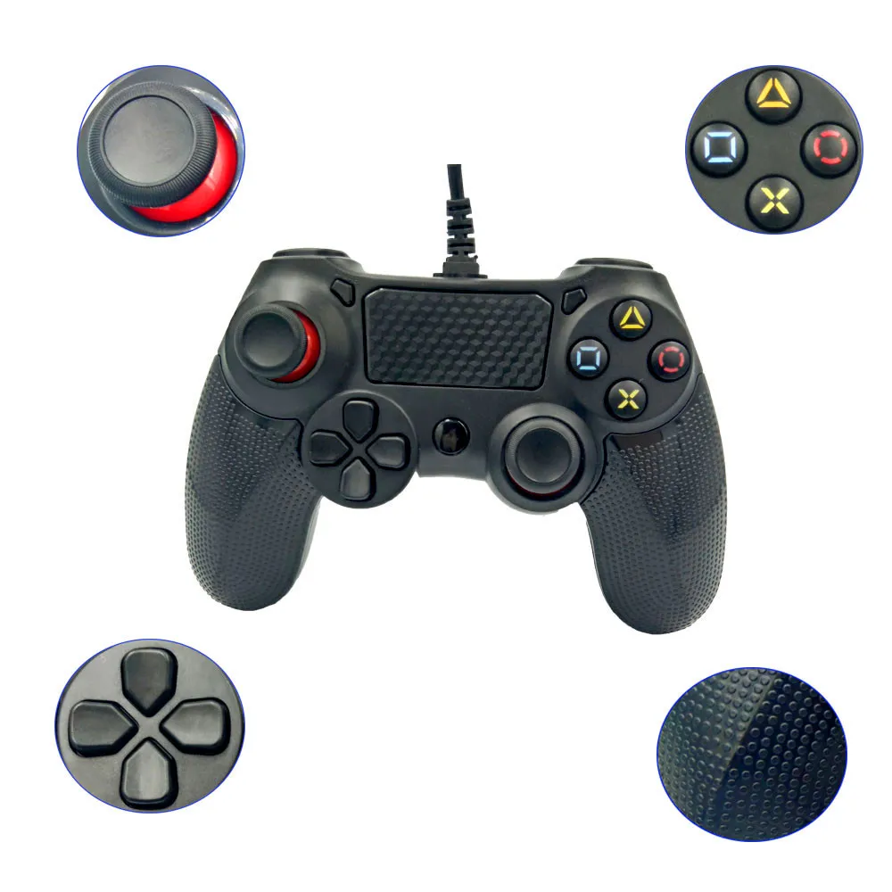 Видеогеймпад для PS4 джойстик с проводным управлением геймпад ps4|Геймпады| |