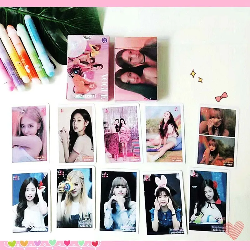 54 шт./компл. Корейский KPOP BLACKPINK альбом фото карты ПВХ карты самодельные LOMO карты Высокое качество фотокарты