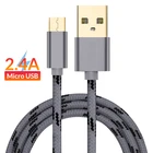 Микро USB кабель 2.4A зарядное устройство для синхронизации данных и быстрой зарядки кабель для Huawei Xiaomi Samsung LG Andriod Microusb мобильный телефон Micro USB кабели