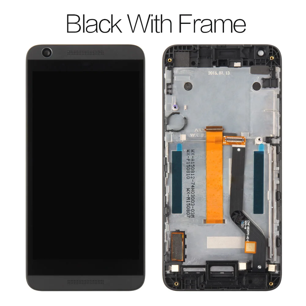 With Frame Black Srjtek экран для htc Desire 626S ЖК-дисплей сенсорный дигитайзер сенсор стекло 5,0 D626S ЖК-рамка(не подходит для 626 626G 626PH - Цвет: With Frame Black