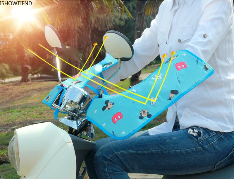 

Summer Electric Vehicle Sunscreen Gloves Extended Handlebar Cover Windproof Motorcycle Muff Sunshade Anti Ultraviolet Hand Guard