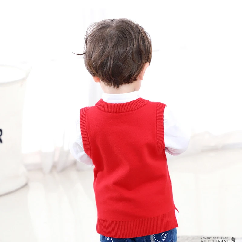 Детский жилет коллекция 2020 года сезон весна вязаный свитер для мальчиков и