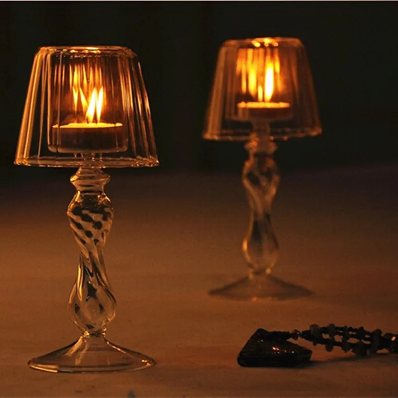 Обеденный стол твердый Кристальный подсвечник прозрачный хрустальный с