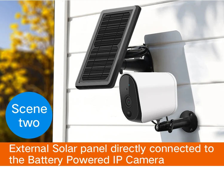 

1080P 2.0MP WIFI IP Camera with Solar Panel Waterproof Outdoor Power Charging Security Animal IP Camera with 2-way Audio