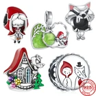 Новинка Красная Шапочка для верховой езды и большие задние бусины подходят для оригинальных шармов Pandora серебряный браслет 925 для женщин и девушек ювелирные изделия